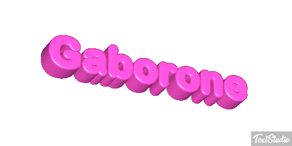 Gaborone Efecto de texto