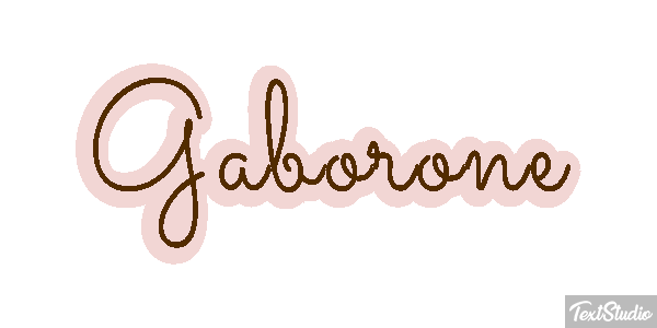 Gaborone Efecto de texto