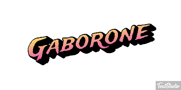 Gaborone Efecto de texto