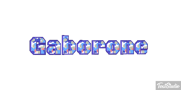 Gaborone Efecto de texto