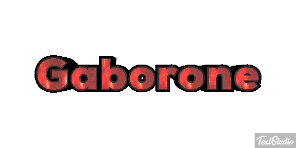 Gaborone Efecto de texto