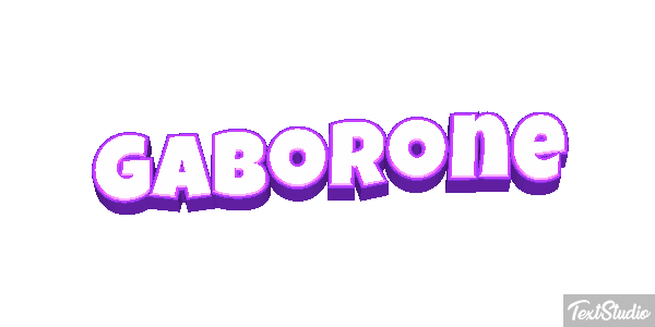 Gaborone Efecto de texto