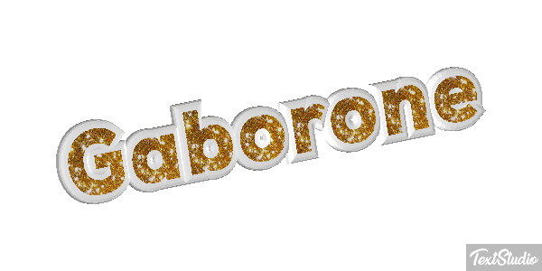 Gaborone Efecto de texto