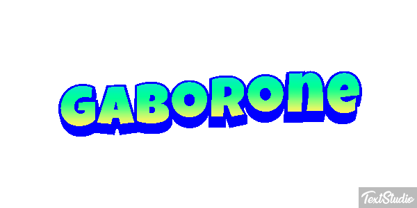 Gaborone Efecto de texto