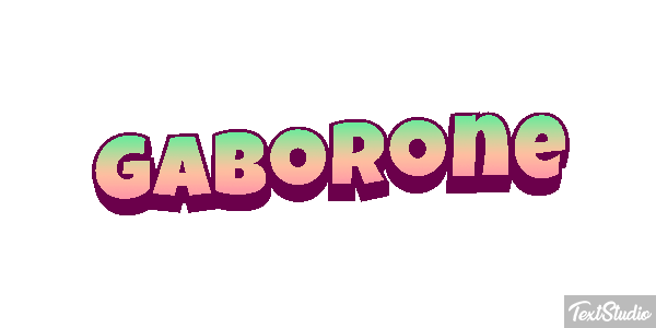 Gaborone Efecto de texto