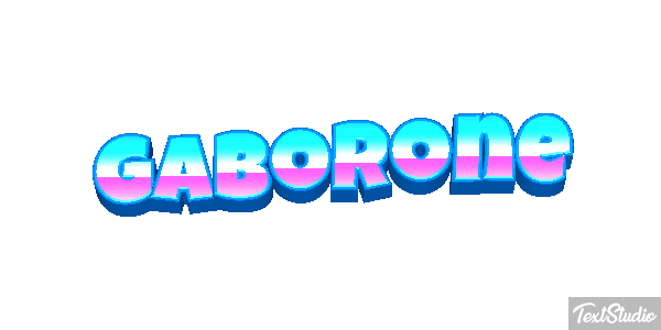 Gaborone Efecto de texto
