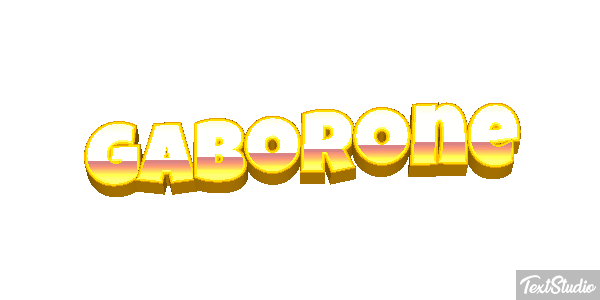 Gaborone Efecto de texto
