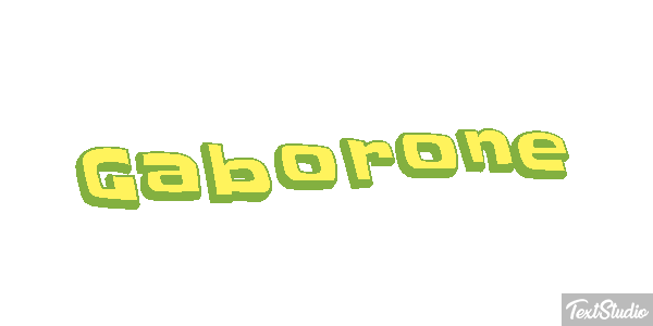 Gaborone Efecto de texto