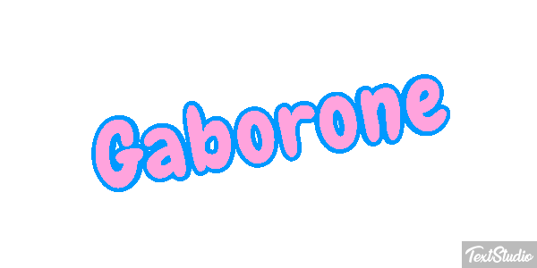 Gaborone Efecto de texto
