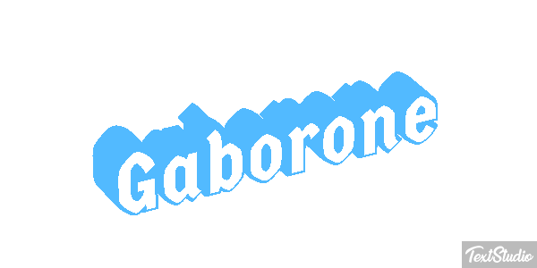Gaborone Efecto de texto
