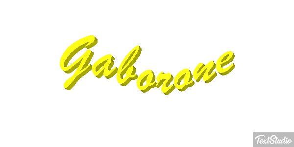 Gaborone Efecto de texto
