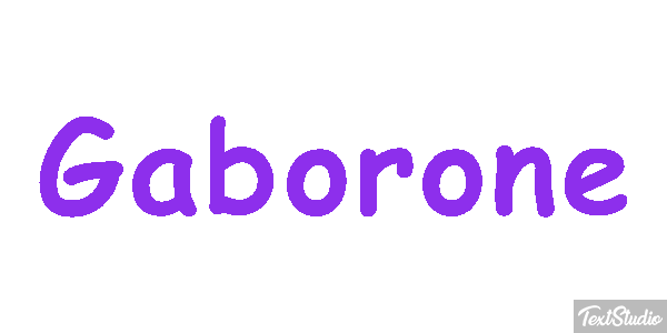 Gaborone Efecto de texto