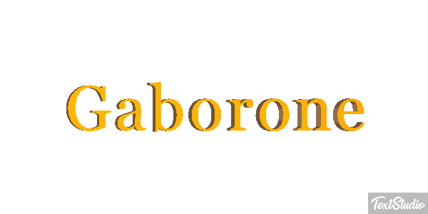 Gaborone Efecto de texto