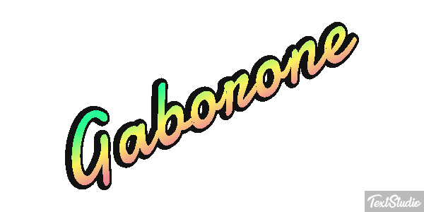 Gaborone Efecto de texto