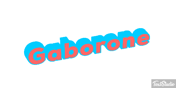 Gaborone Efecto de texto