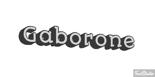 Gaborone Efecto de texto