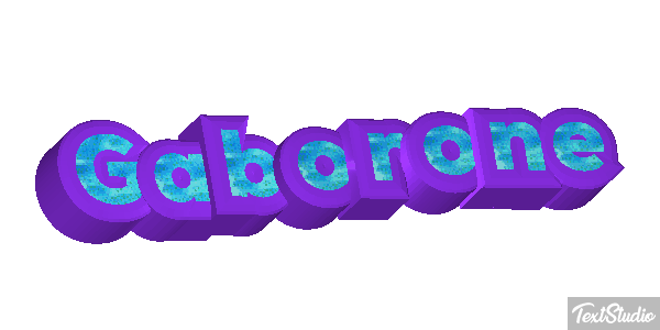 Gaborone Efecto de texto