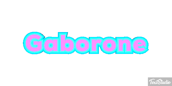 Gaborone Efecto de texto