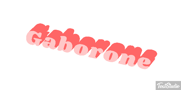 Gaborone Efecto de texto