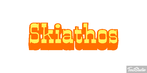 Skiathos Текстовый эффект