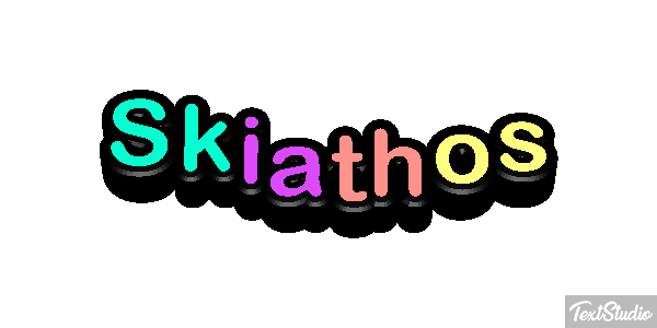 Skiathos Текстовый эффект