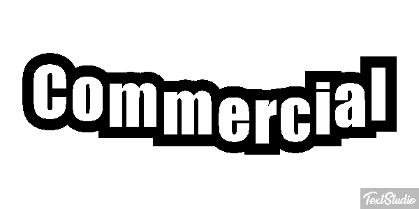 Commercial Text effect