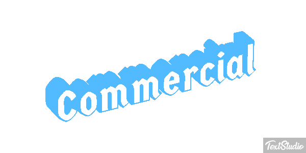 Commercial Text effect