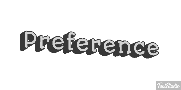 Preference Effet de texte