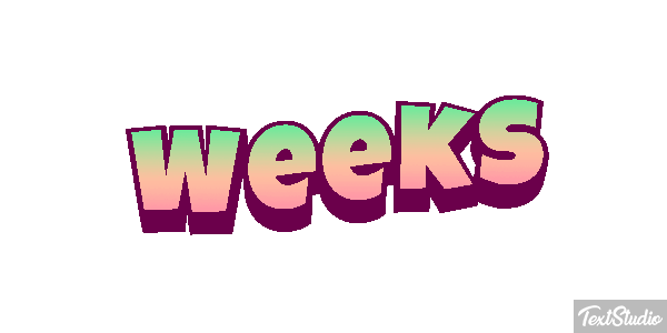 Weeks Text effect