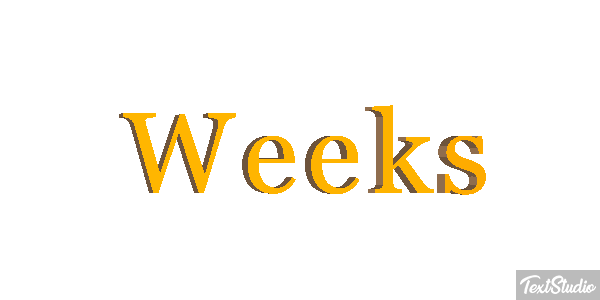 Weeks Text effect