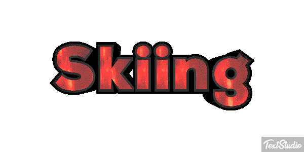 Skiing Texteffekt
