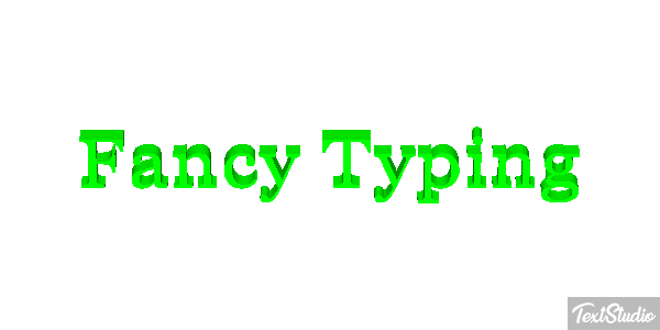 Fancy Typing Efecto de texto