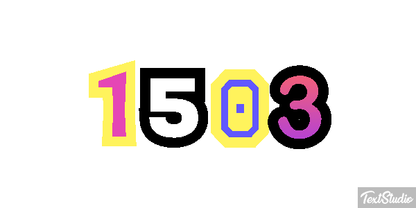 1503 Text effect