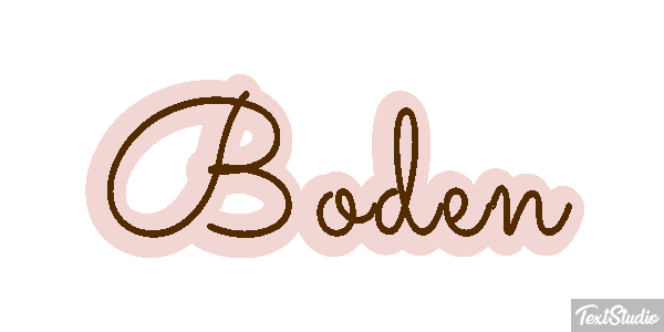 Boden Text effect