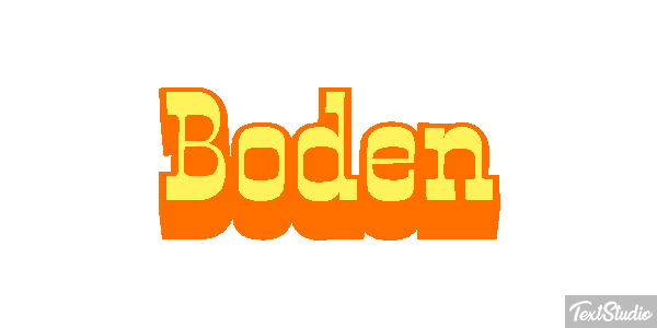 Boden Text effect