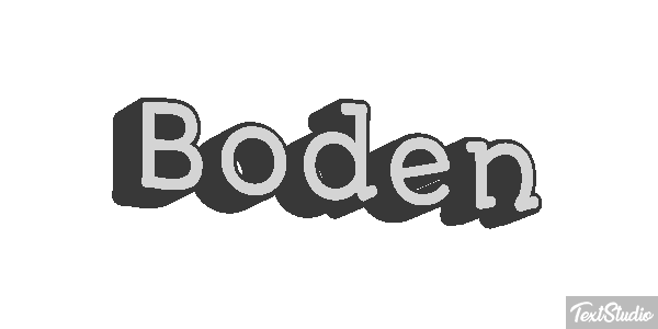 Boden Text effect