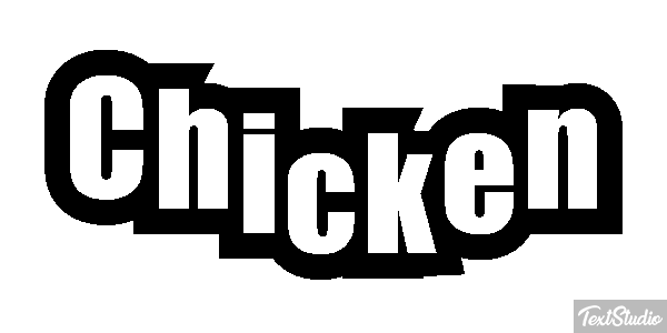 Chicken Text effect