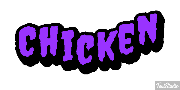Chicken Text effect
