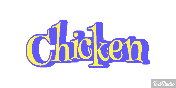 Chicken Text effect