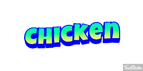 Chicken Text effect