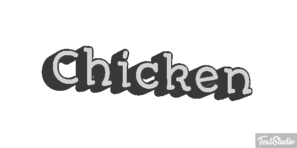 Chicken Text effect