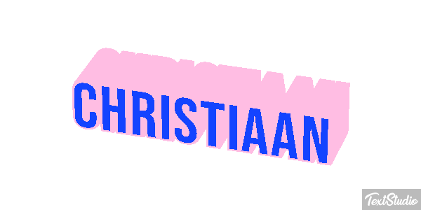 Christiaan Text effect