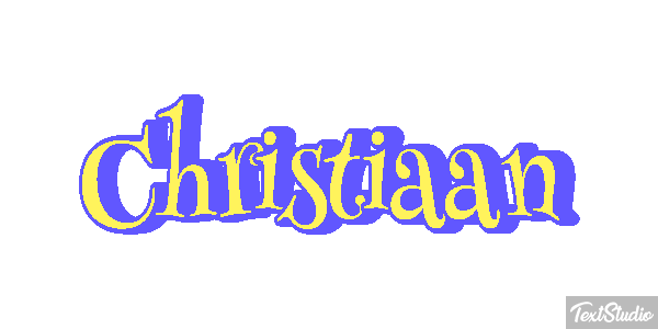 Christiaan Text effect