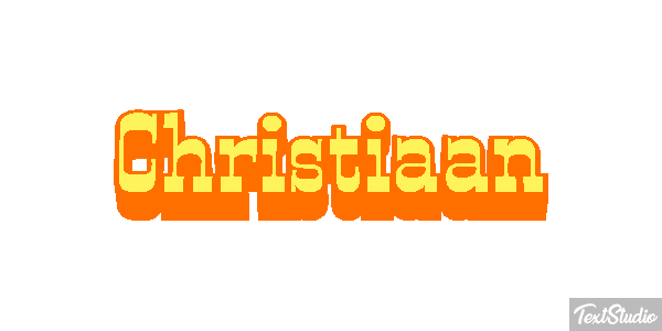Christiaan Text effect