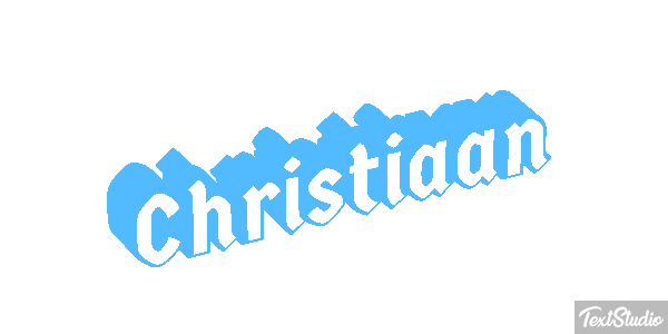 Christiaan Text effect