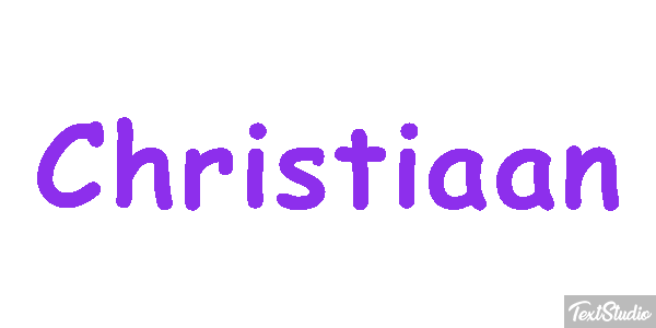 Christiaan Text effect