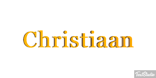 Christiaan Text effect