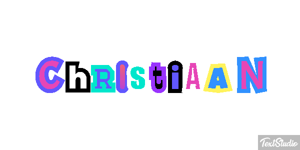 Christiaan Text effect