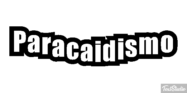 Paracaidismo Text effect