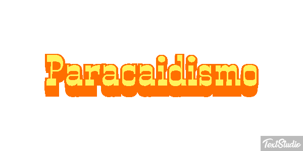 Paracaidismo Text effect